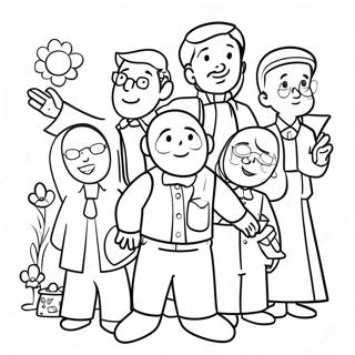 Fun New City Catechism Characters Coloring Page | New City Catechism coloring page