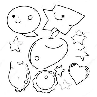 Matching Shapes Coloring Page | Matching coloring page
