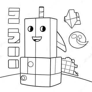 Numberblokit 1000 Värityskuvat