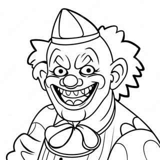 ICP Clown Character Coloring Page | ICP coloring page