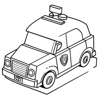 Policía Lego Páginas para Colorear