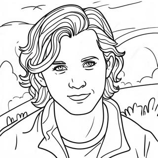 Self Portrait Template Coloring Page | Self Portrait Template coloring page