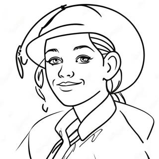 Creative Self Portrait Coloring Page | Self Portrait Template coloring page
