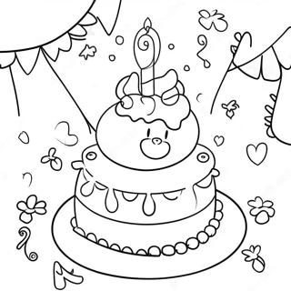 Happy Birthday Nana Coloring Page | Happy Birthday Nana coloring page