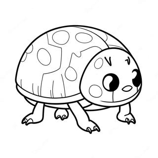 Tikki the Ladybug Kwami Coloring Page | Miraculous Kwamis coloring page