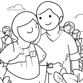 Farewell Friends Coloring Page | We Will Miss You coloring page