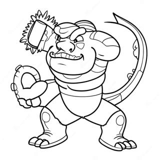 Koraidon in Action Coloring Page | Koraidon coloring page