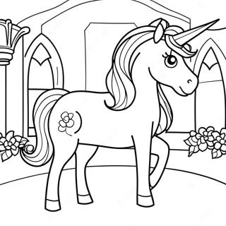 Unicorn Academy Coloring Page | Unicorn Academy coloring page
