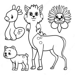 North American Animals Coloring Page | North American Animals coloring page