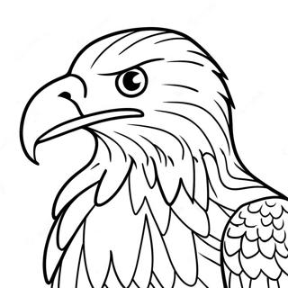 Majestic Bald Eagle Coloring Page | North American Animals coloring page