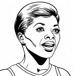 Wilma Rudolph Coloring Page | Wilma Rudolph coloring page