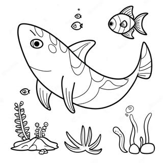 Shark Tale Coloring Page | Shark Tale coloring page