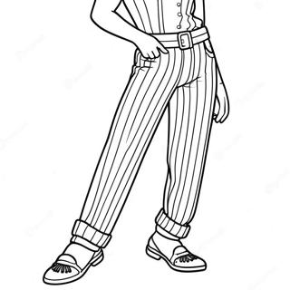 Striped Pants Coloring Page | Pants coloring page