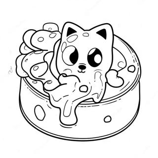 Cream and Cheese Sonic Coloring Page | Cream and Cheese Sonic coloring page