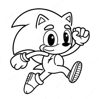 Cheesy Sonic Running Fast Coloring Page | Cream and Cheese Sonic coloring page