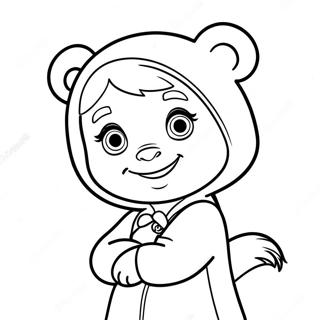 Masha and Bear Coloring Page | Masha and Bear coloring page