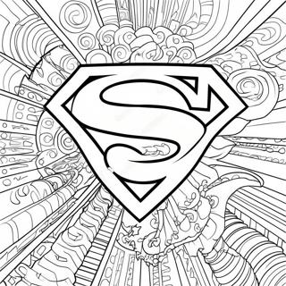 Superman Logo Coloring Page | Superman Logos coloring page