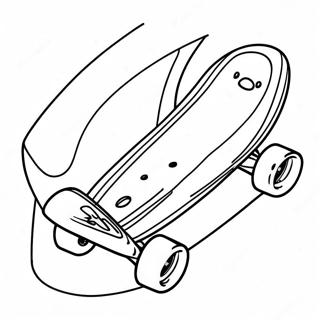Skateboard Coloring Page | Skateboard coloring page