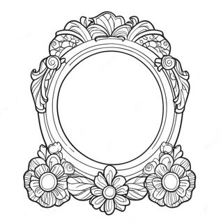 Mirror Coloring Page | Mirror coloring page