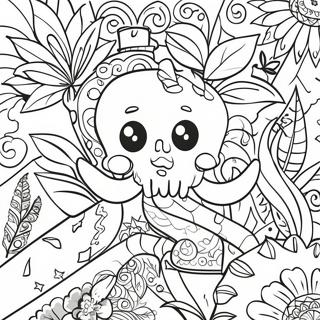 420 Themed Adult Coloring Page | 420 for Adults coloring page