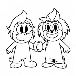 Thing 1 and Thing 2 Coloring Page | Thing 1 and Thing 2 coloring page