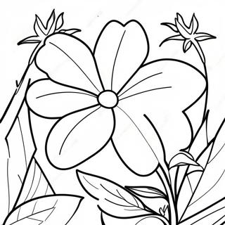 Vibrant Morning Glory Coloring Page | Morning Glory coloring page