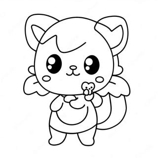 Kawaii Chan Coloring Page | Kawaii Chan coloring page