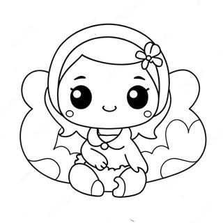 Kawaii Chan Halaman Mewarnai