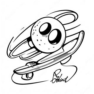 Sk8 the Infinity Logo Coloring Page | Sk8 the Infinity coloring page