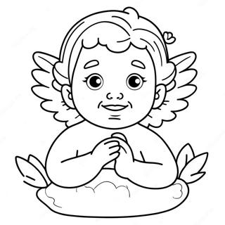 Cherub Coloring Page | Cherub coloring page