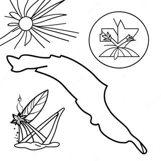 New Zealand Flag Coloring Page | New Zealand Flag coloring page