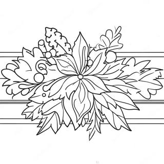 Weihnachtsrahmen Clipart Ausmalbild | Weihnachtsrand Clipart Ausmalbild