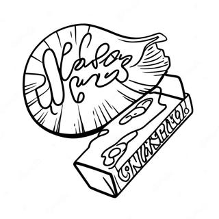 Funny Snickers Wrapper Coloring Page | Snickers coloring page