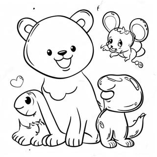 Fun Cut Coloring Pages with Animals | Cut coloring page