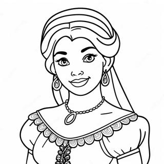 Esmeralda Coloring Page | Esmeralda coloring page