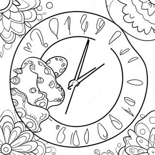 Fun Countdown Timer Coloring Page | Countdown coloring page