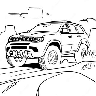 Trackhawk Off-Road Adventure Coloring Page | Trackhawk coloring page
