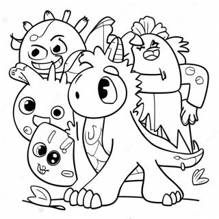 Alphabet Monsters Coloring Page | Alphabet Monsters coloring page
