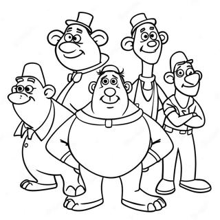 Flushed Away Movie Characters Coloring Page | Flushed Away coloring page