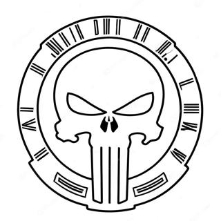 Punisher Logo Coloring Page | Punisher coloring page
