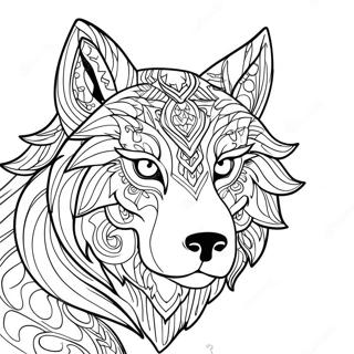 Wolf Head Coloring Pages