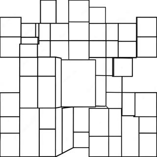 Tetris Game Blocks Coloring Page | Tetris coloring page