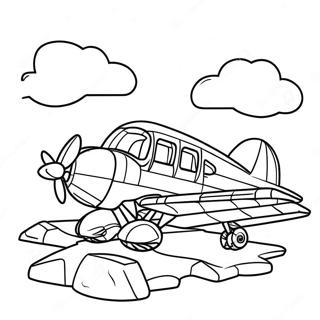Lego Airplane Coloring Page | Lego Airplane coloring page