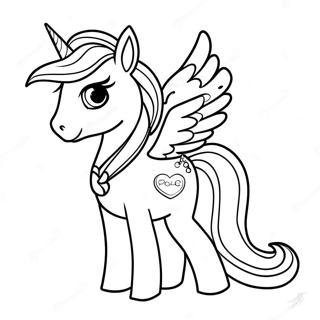 Beautiful Princess Cadance in a Sparkling Dress Coloring Page | Princess Cadance coloring page