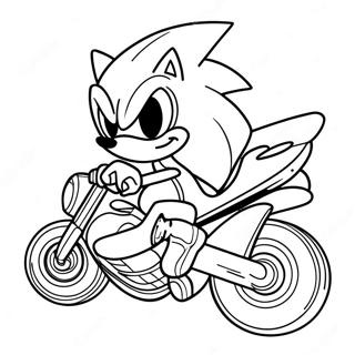 Sonic Riders Coloring Page | Sonic Riders coloring page
