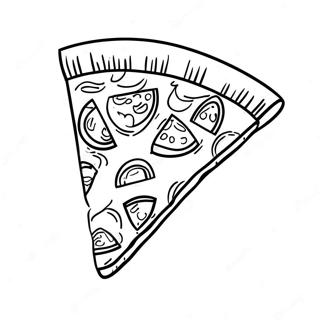 Delicious Pizza Hut Slice Coloring Page | Pizza Hut coloring page