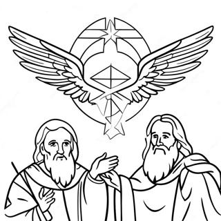 Holy Trinity Coloring Page | Holy Trinity coloring page