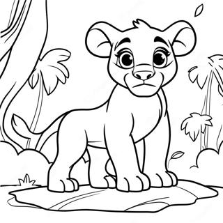 Nala Lion King Coloring Page | Nala Lion King coloring page