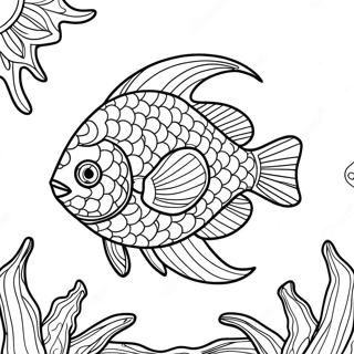 Colorful Bahamas Fish Coloring Page | Bahamas coloring page