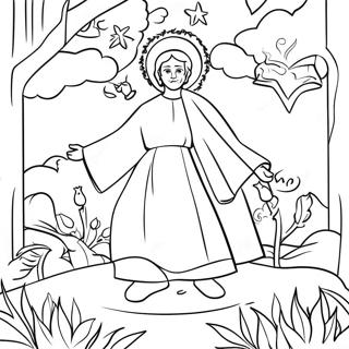 Advent Jesse Tree Coloring Page | Jesse Tree coloring page